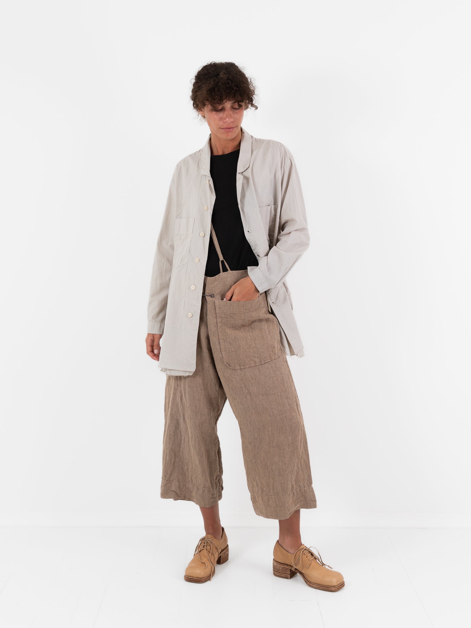 Atelier Suppan Men's Shirt 37 in Tea Dye - ATELIER SUPPAN at Worthwhile - shop TOP