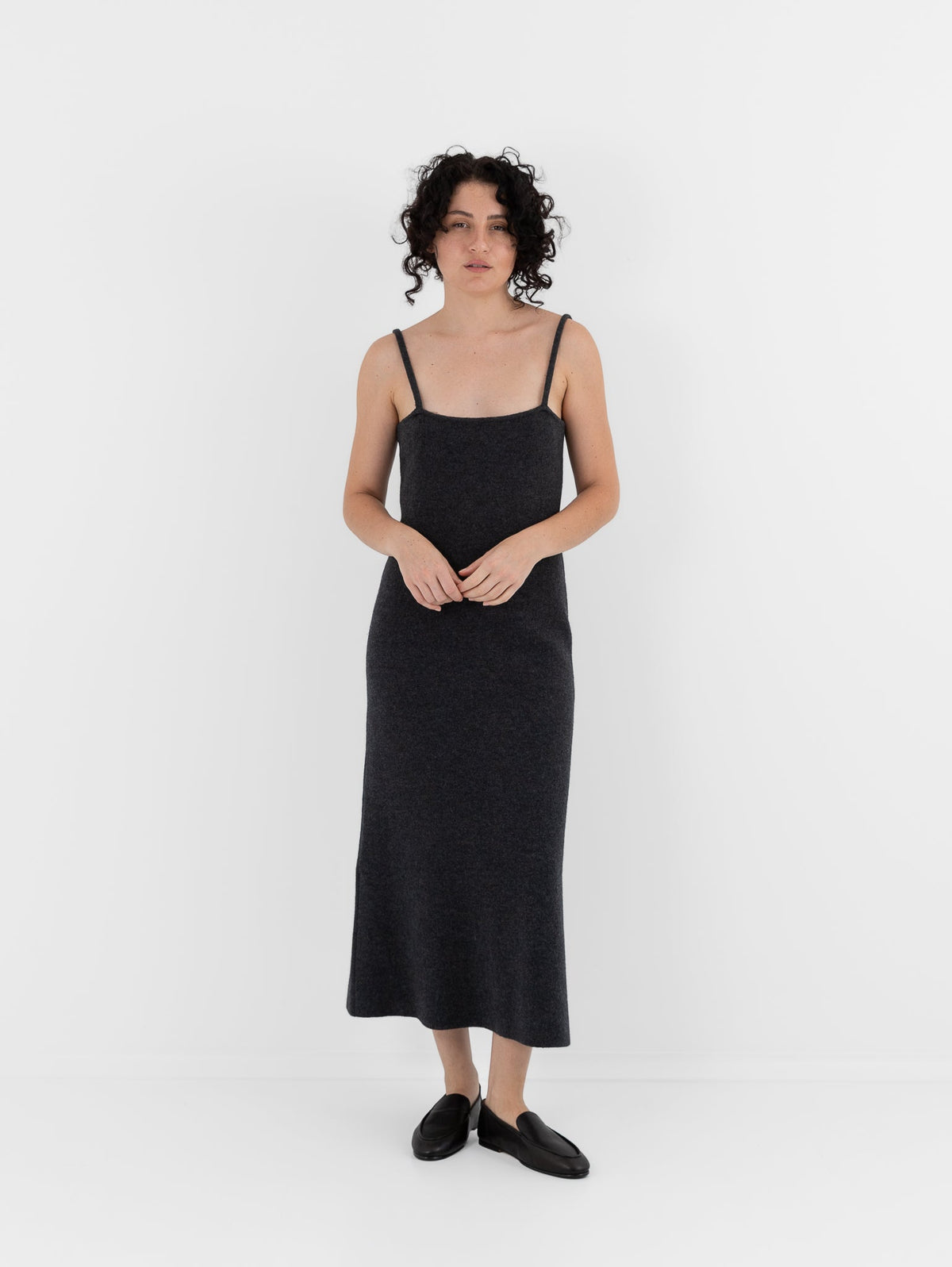 Auralee Fulled Wool Knit Dress - AURALEE at Worthwhile - shop DRESS