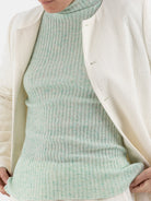 Auralee Fulled Wool Silk Collarless Dress in Ivory - AURALEE at Worthwhile - shop DRESS