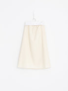 Auralee Fulled Wool Silk Skirt in Ivory - AURALEE at Worthwhile - shop SKIRT