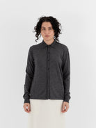 Auralee High Gauge Cashmere Cardigan Top in Charcoal - AURALEE at Worthwhile - shop CARDIGAN