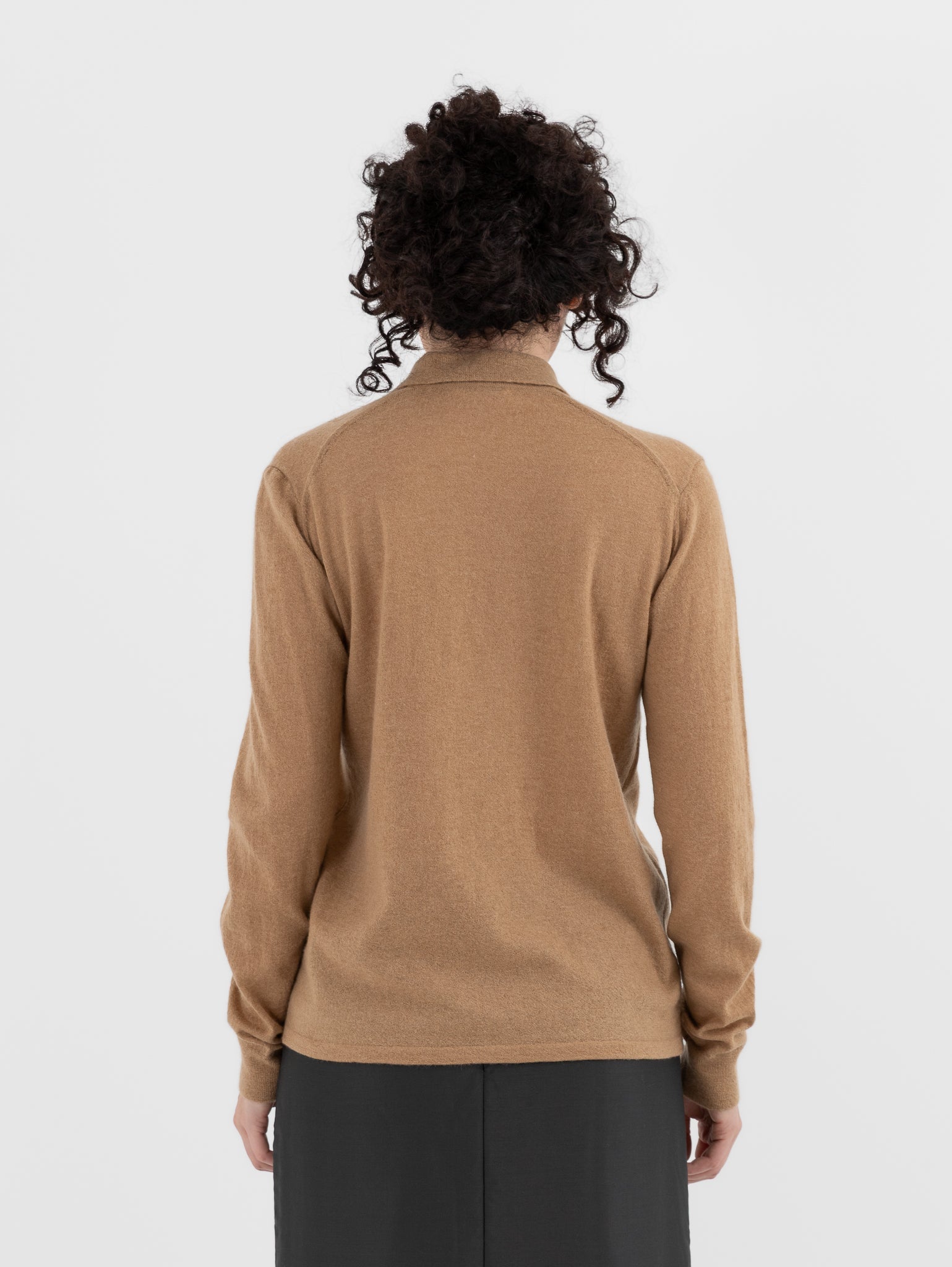 Auralee High Gauge Cashmere Cardigan Top in Light Brown – Worthwhile
