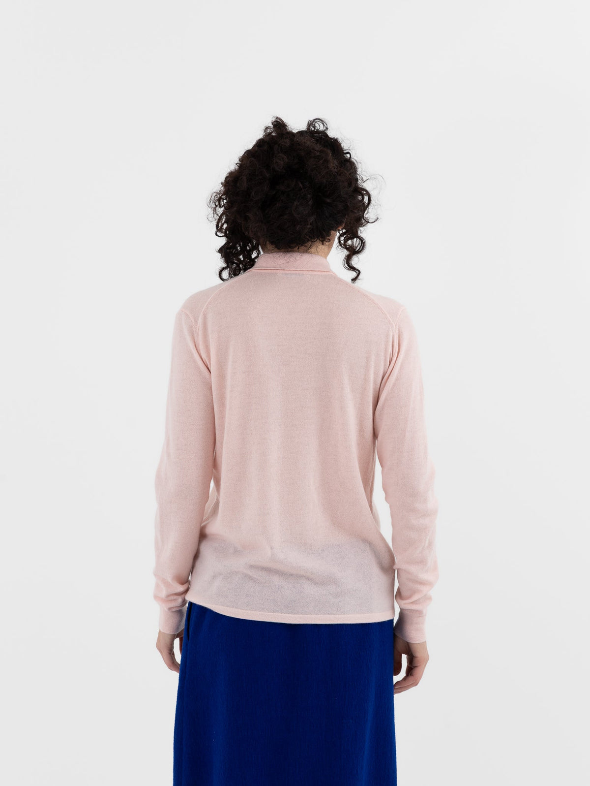 Auralee High Gauge Cashmere Cardigan Top in Light Pink - AURALEE at Worthwhile - shop CARDIGAN