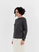 Auralee High Gauge Cashmere Pullover in Charcoal - AURALEE at Worthwhile - shop CARDIGAN