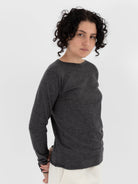 Auralee High Gauge Cashmere Pullover in Charcoal - AURALEE at Worthwhile - shop CARDIGAN