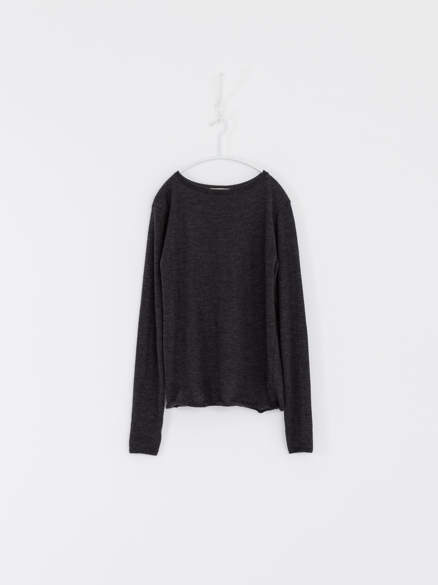Auralee High Gauge Cashmere Pullover in Charcoal - AURALEE at Worthwhile - shop CARDIGAN