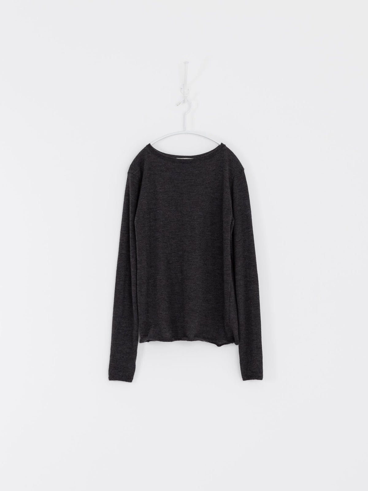 Auralee High Gauge Cashmere Pullover in Charcoal - AURALEE at Worthwhile - shop CARDIGAN