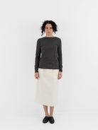 Auralee High Gauge Cashmere Pullover in Charcoal - AURALEE at Worthwhile - shop CARDIGAN
