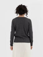 Auralee High Gauge Cashmere Pullover in Charcoal - AURALEE at Worthwhile - shop CARDIGAN
