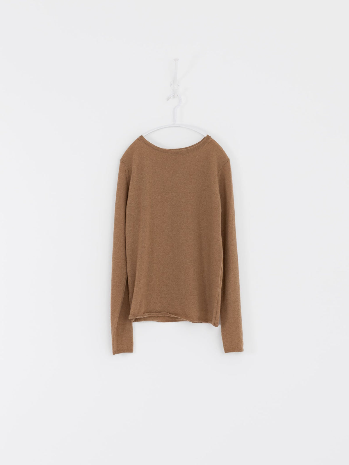 Auralee High Gauge Cashmere Pullover in Light Brown - AURALEE at Worthwhile - shop CARDIGAN