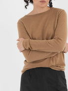 Auralee High Gauge Cashmere Pullover in Light Brown - AURALEE at Worthwhile - shop CARDIGAN
