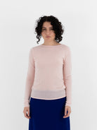 Auralee High Gauge Cashmere Pullover in Light Pink - AURALEE at Worthwhile - shop CARDIGAN