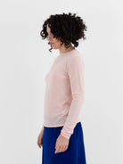 Auralee High Gauge Cashmere Pullover in Light Pink - AURALEE at Worthwhile - shop CARDIGAN