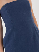 Auralee Homespun Tweed Dress in Dusty Blue - AURALEE at Worthwhile - shop DRESS