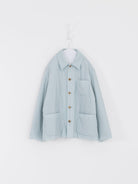 Auralee Light Padded Blouson in Light Blue - AURALEE at Worthwhile - shop TOP