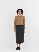 Auralee Light Padded Skirt in Ink Black - AURALEE at Worthwhile - shop SKIRT