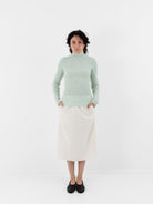Auralee Nep Turtleneck in Mix Mint - AURALEE at Worthwhile - shop TOP