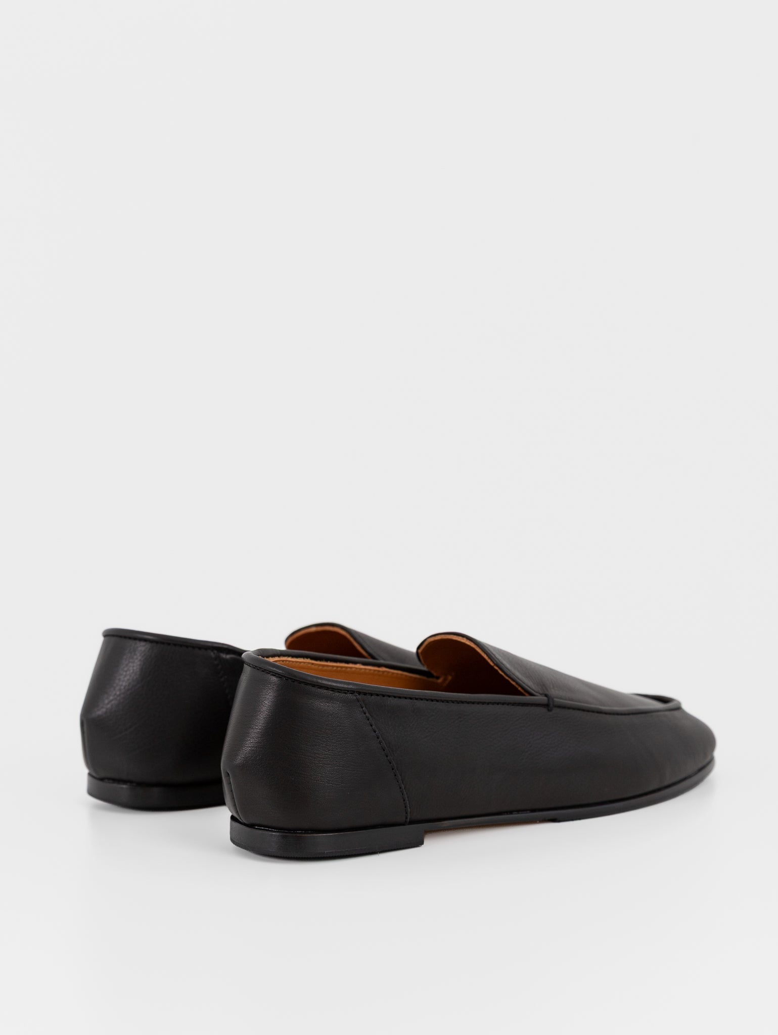 Auralee Soft Leather Loafers in Black - AURALEE at Worthwhile - shop SHOES