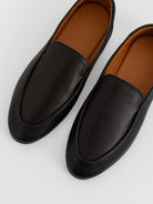 Auralee Soft Leather Loafers in Black - AURALEE at Worthwhile - shop SHOES