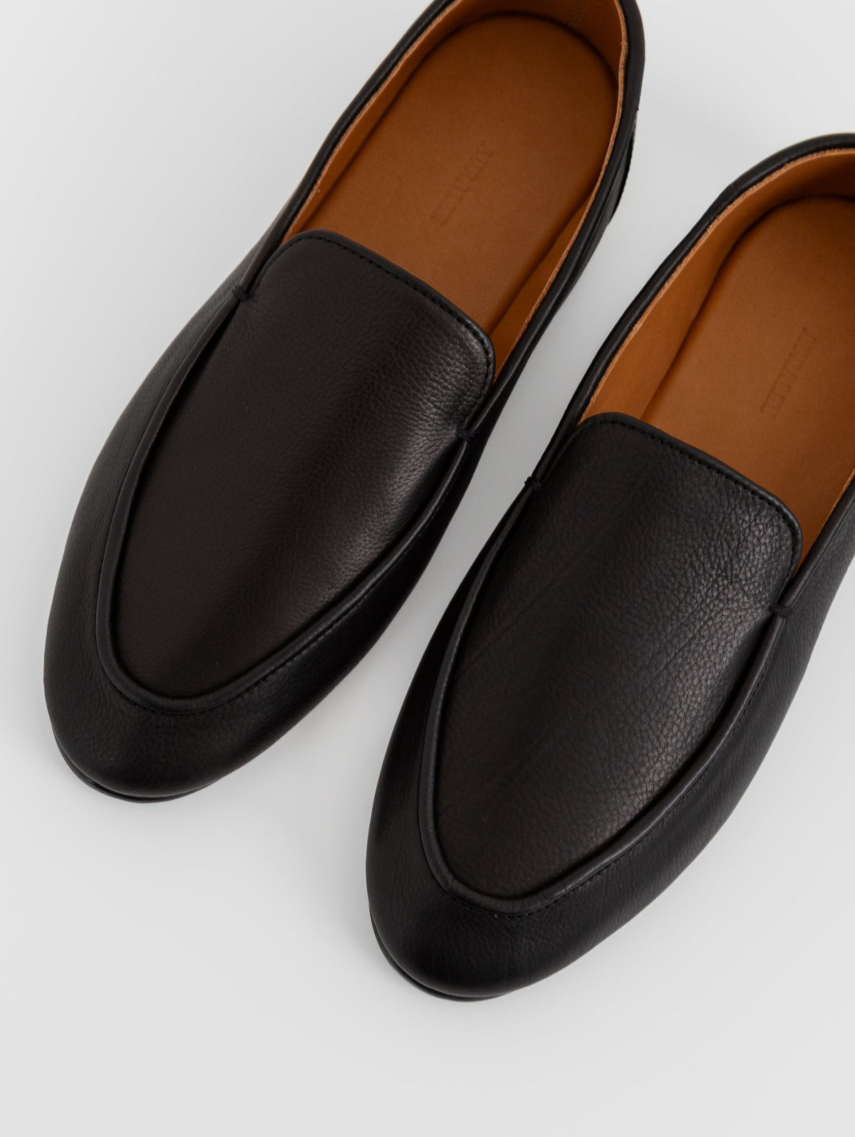 Auralee Soft Leather Loafers in Black - AURALEE at Worthwhile - shop SHOES