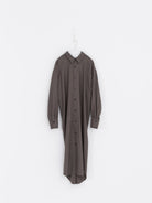 Auralee Super Light Wool Shirt Dress in Top Brown - AURALEE at Worthwhile - shop DRESS