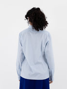 Auralee Washed Finx Twill Slim Shirt in Light Blue - AURALEE at Worthwhile - shop TOP