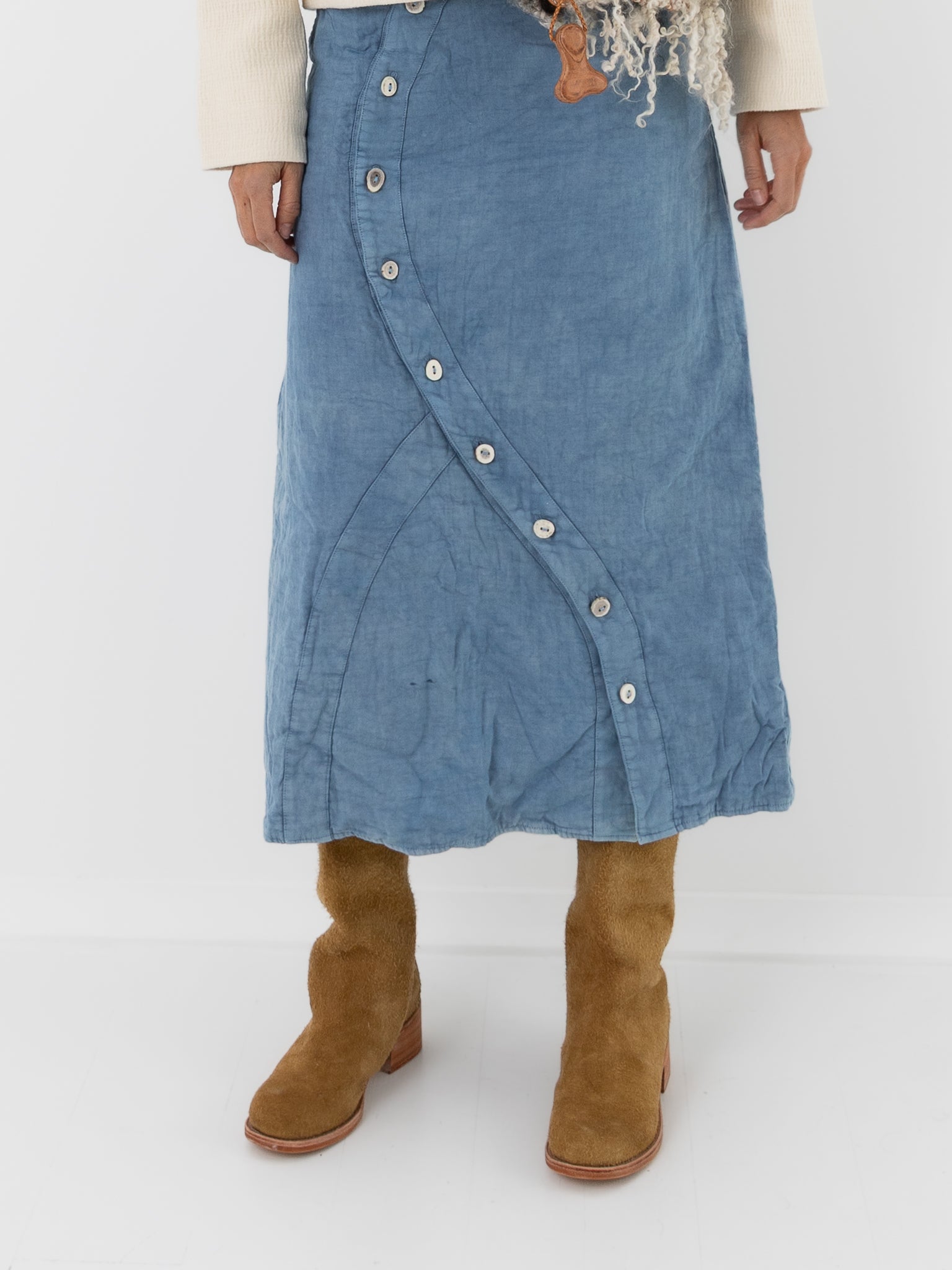 The Backward Vendor Cattle Boot in Ginger Suede - THE BACKWARD VENDOR at Worthwhile - shop BOOT