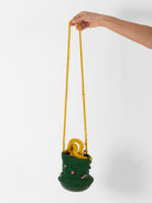 The Backward Vendor Bead Pouch in Green - THE BACKWARD VENDOR at Worthwhile - shop BAG