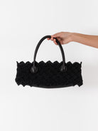 The Backward Vendor Weaver Pouch in Black - THE BACKWARD VENDOR at Worthwhile - shop BAG