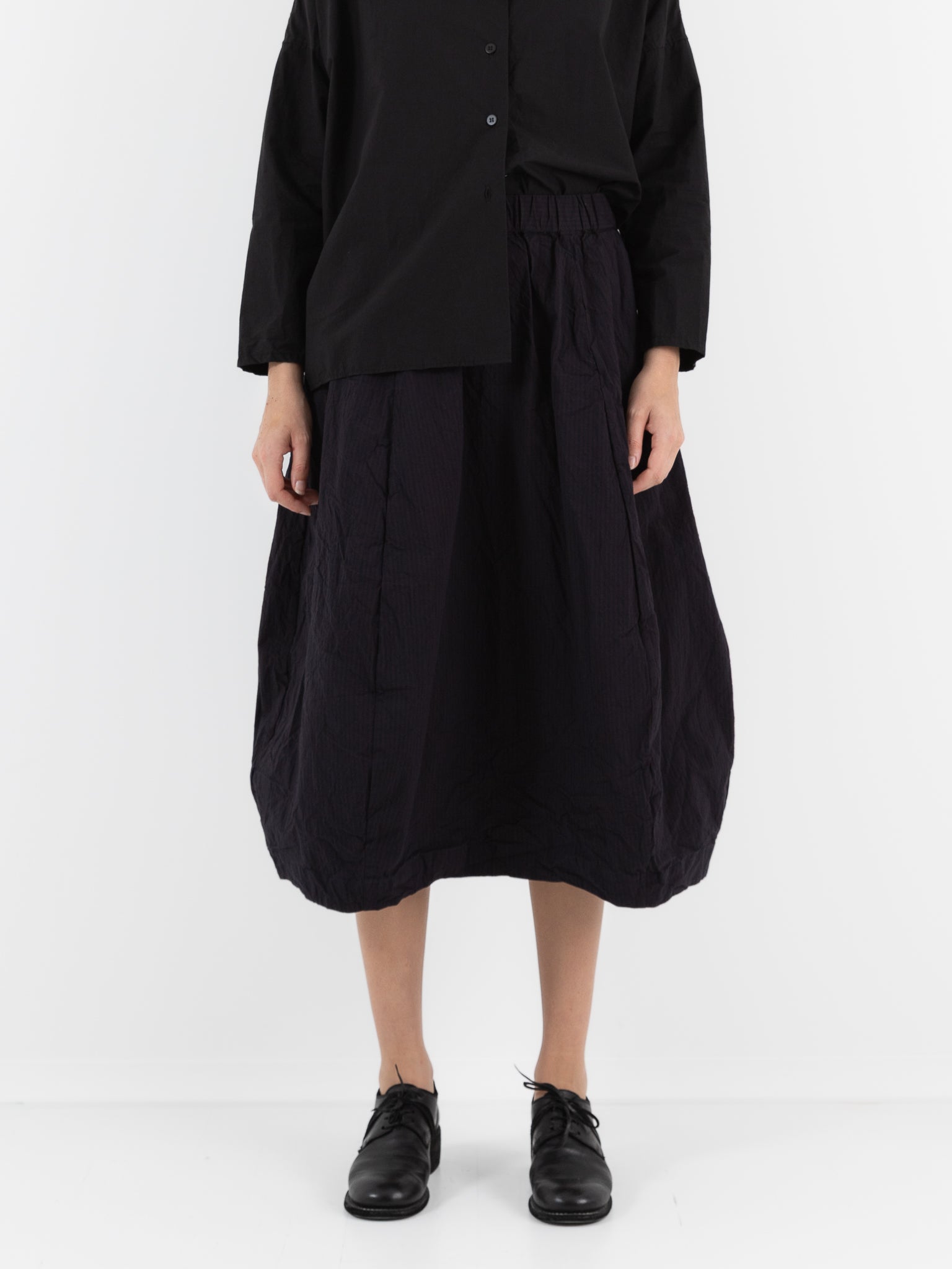 Bergfabel Carla Skirt in Burgundy Stripe - BERGFABEL at Worthwhile