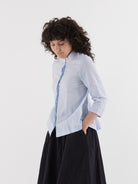 Bergfabel Ada Shirt in Azur - BERGFABEL at Worthwhile - shop TOP