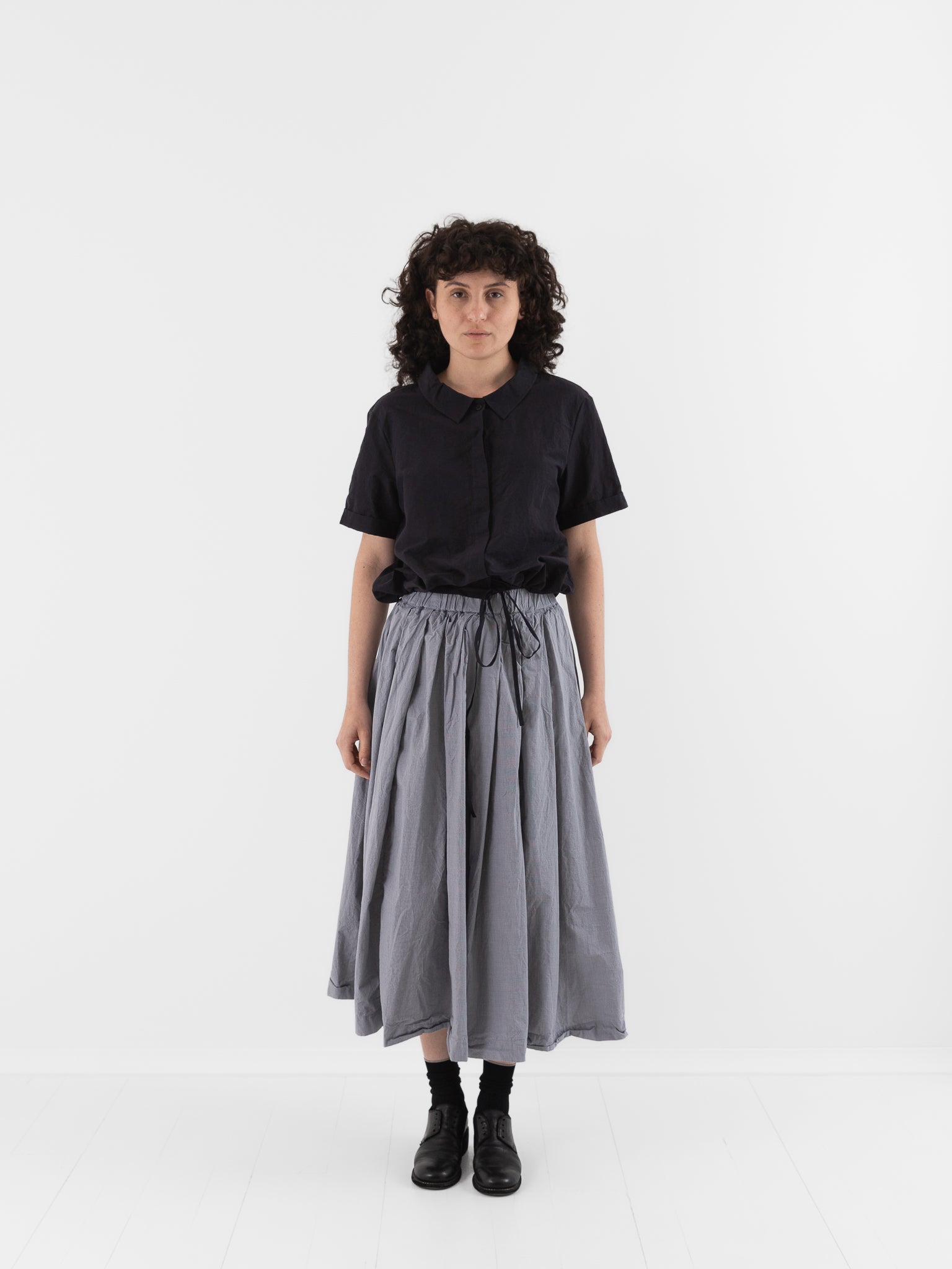 Bergfabel Alma Shirt in Black - BERGFABEL at Worthwhile - shop TOP