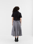 Bergfabel Matilde Skirt in Charcoal Check - BERGFABEL at Worthwhile - shop SKIRT
