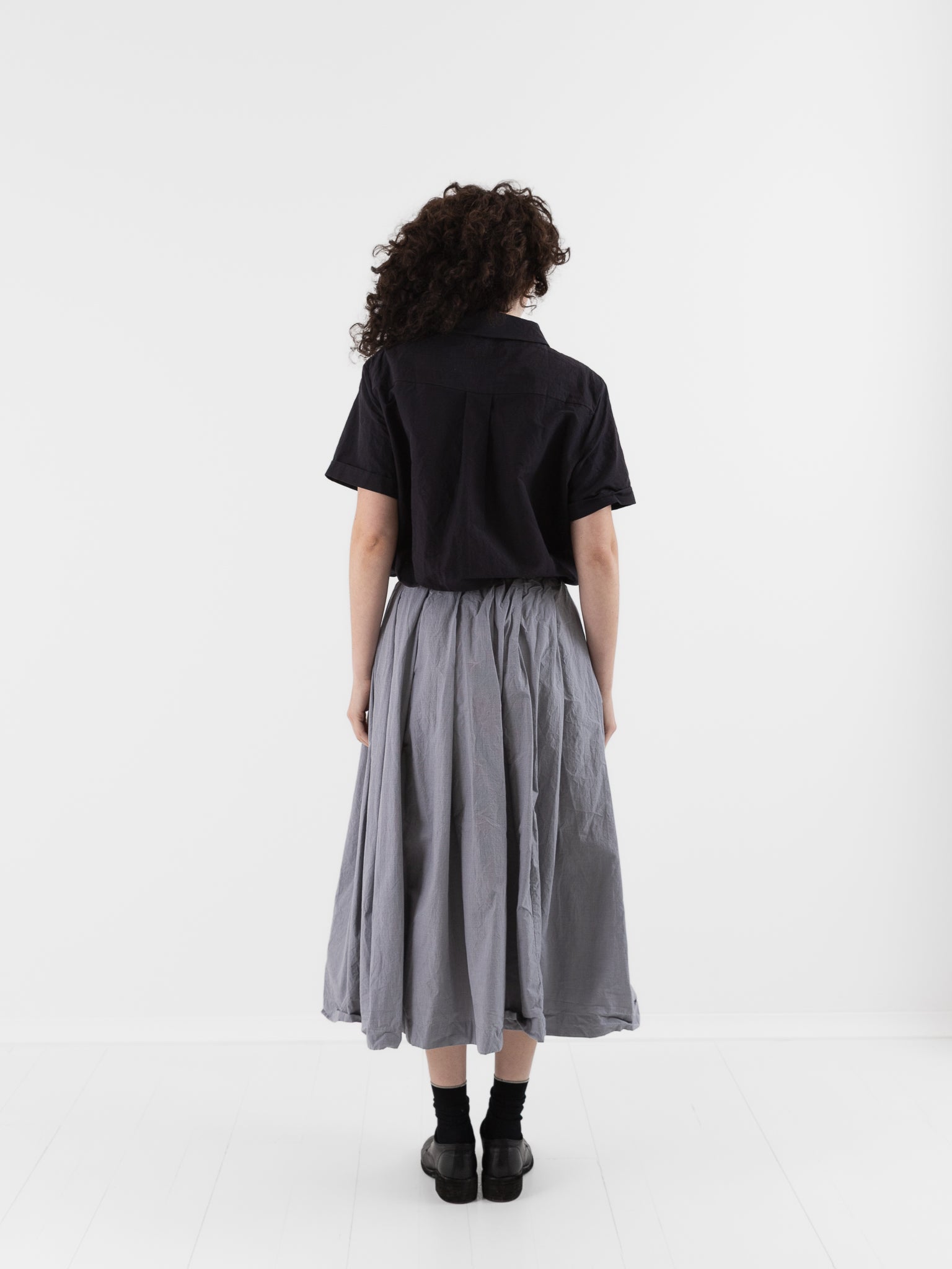 Bergfabel Matilde Skirt in Charcoal Check - BERGFABEL at Worthwhile - shop SKIRT