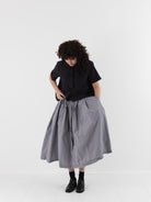 Bergfabel Matilde Skirt in Charcoal Check - BERGFABEL at Worthwhile - shop SKIRT
