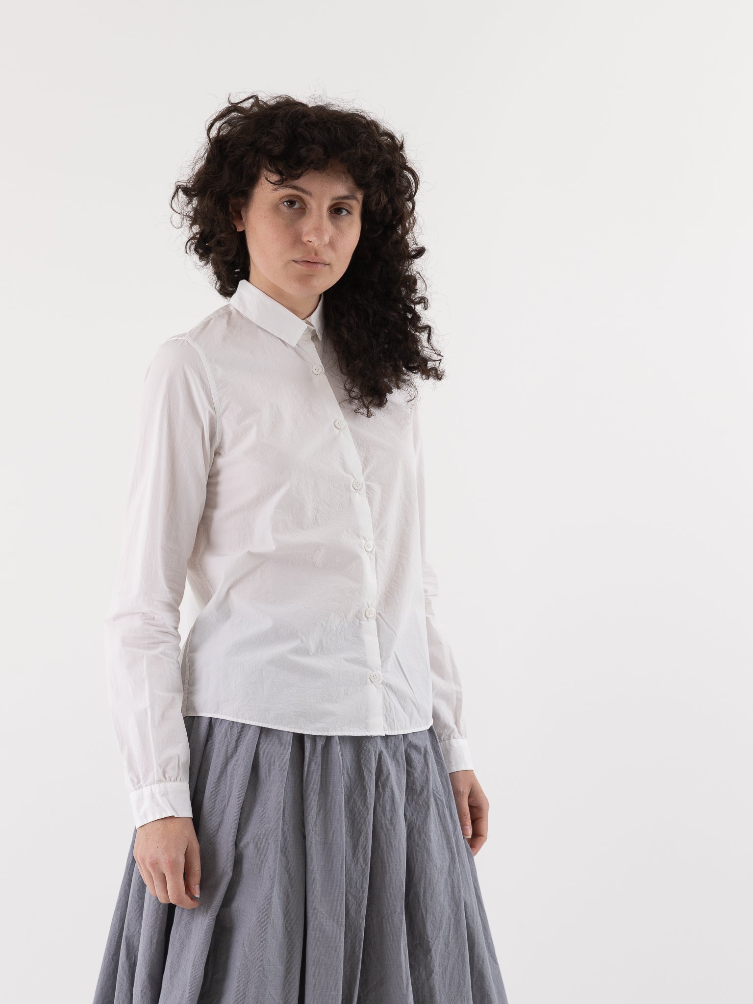 Bergfabel Tyrol Shirt in White - BERGFABEL at Worthwhile - shop TOP