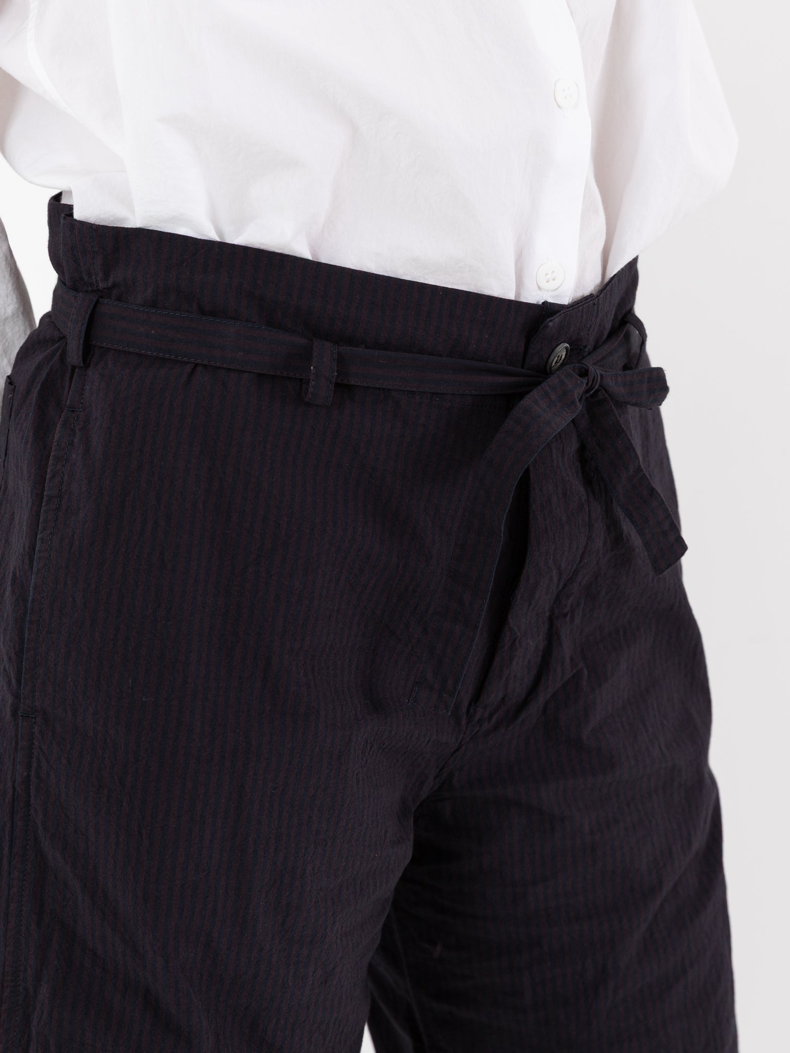 Bergfabel Cloe Pants in Burgundy Stripe - BERGFABEL at Worthwhile