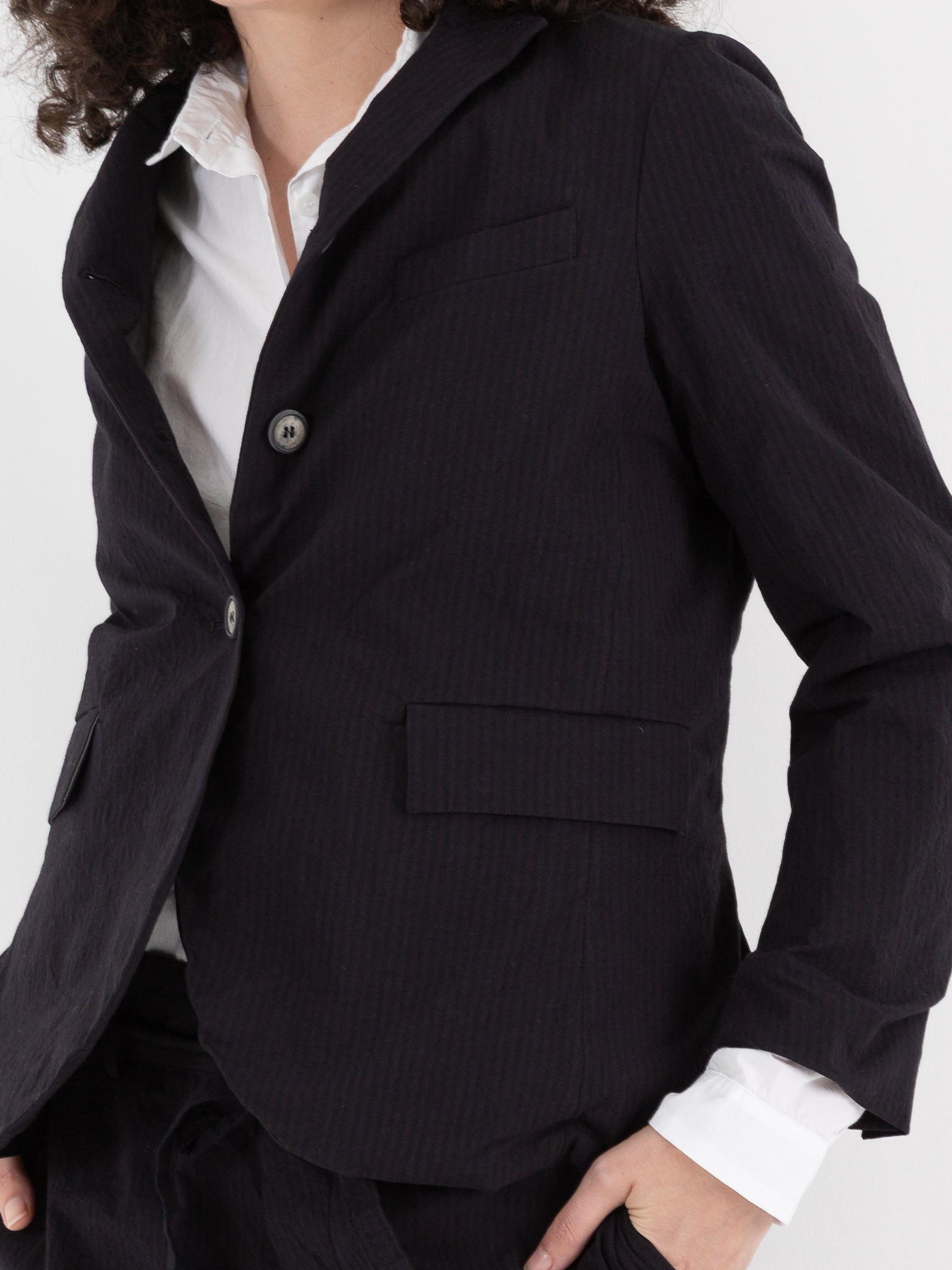 Bergfabel Tyrol Jacket in Burgundy Stripe - BERGFABEL at Worthwhile