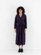 Bergfabel Steffy Dress in Grape Stripe - BERGFABEL at Worthwhile