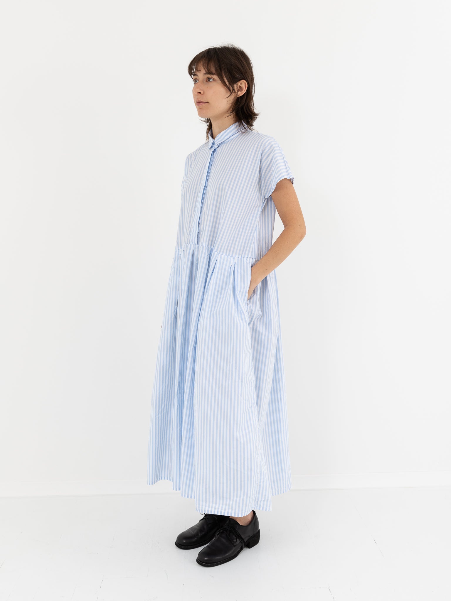 Bergfabel Lena Dress, Blue Stripe - Worthwhile, Inc.