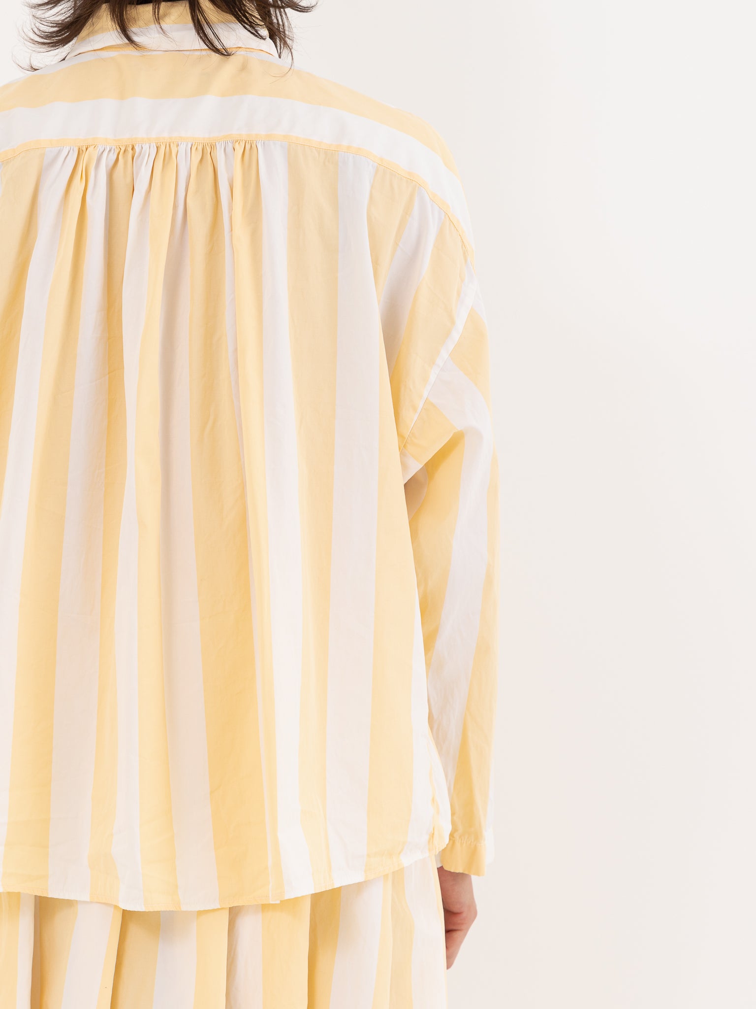 Bergfabel Short Overshirt, Yellow Stripe - Worthwhile, Inc.
