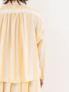 Bergfabel Short Overshirt, Yellow Stripe - Worthwhile, Inc.