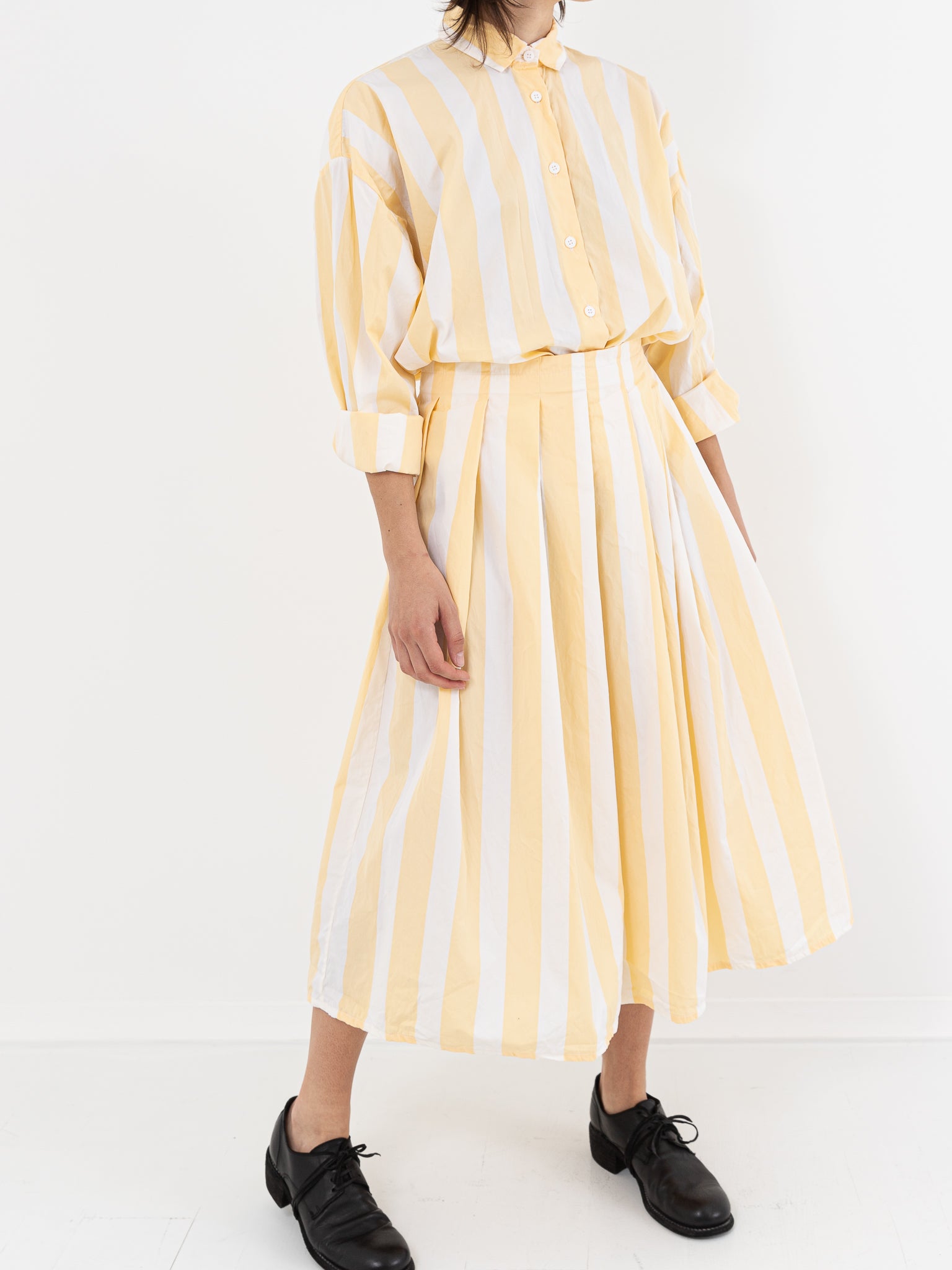 Bergfabel Matilde Skirt, Yellow Stripe - Worthwhile, Inc.