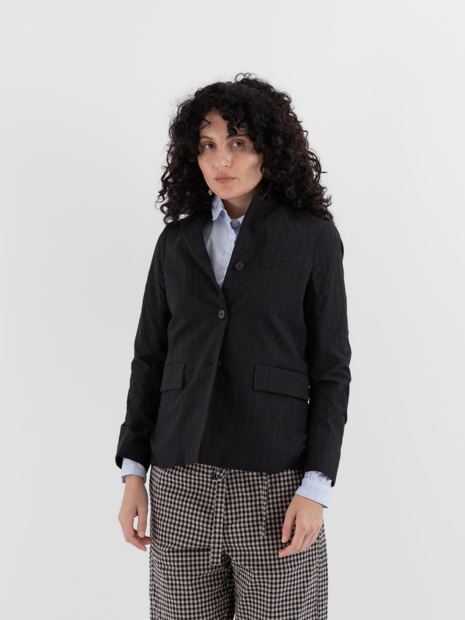 Bergfabel Giulia Jacket in Black Stripe - BERGFABEL at Worthwhile - shop JACKET