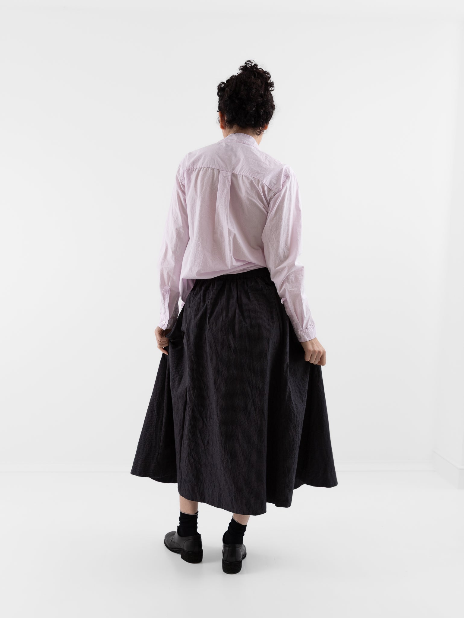 Bergfabel Ivy Skirt in Grey Stripe - BERGFABEL at Worthwhile - shop SKIRT