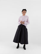 Bergfabel Ivy Skirt in Grey Stripe - BERGFABEL at Worthwhile - shop SKIRT