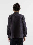 Bergfabel Jenny Shirt in Grey Stripe - BERGFABEL at Worthwhile - shop TOP