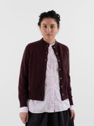 Bergfabel Lara Cardigan in Bordeaux - BERGFABEL at Worthwhile - shop CARDIGAN