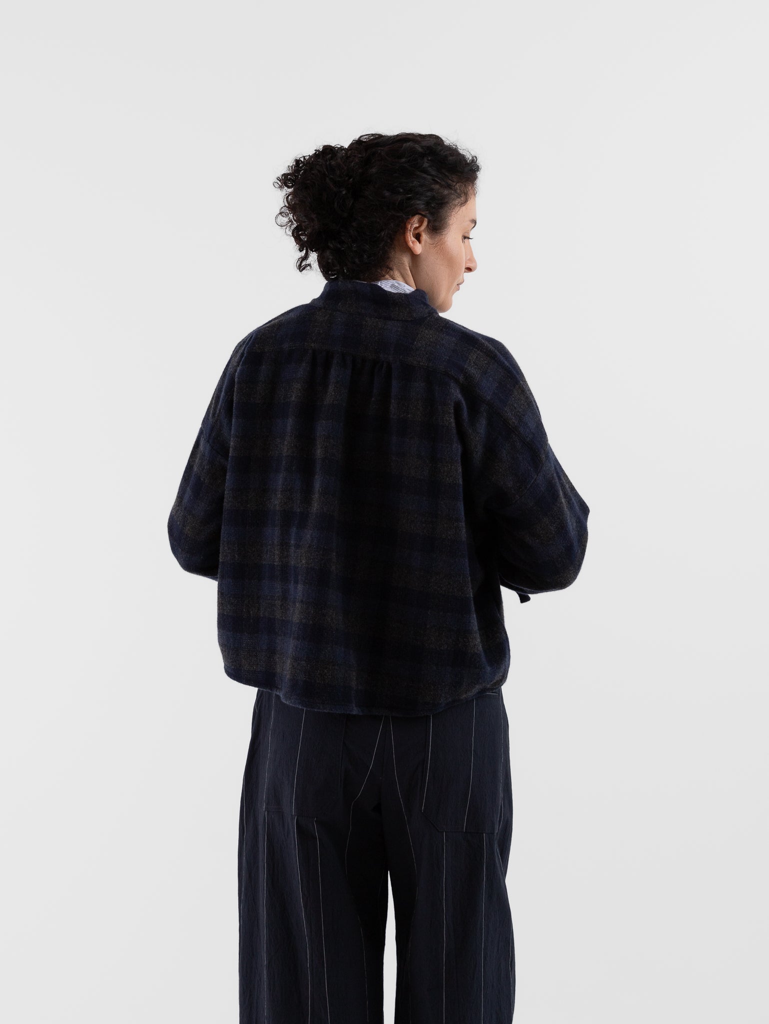 Bergfabel Maya Shirt in Carbon Check - BERGFABEL at Worthwhile - shop TOP