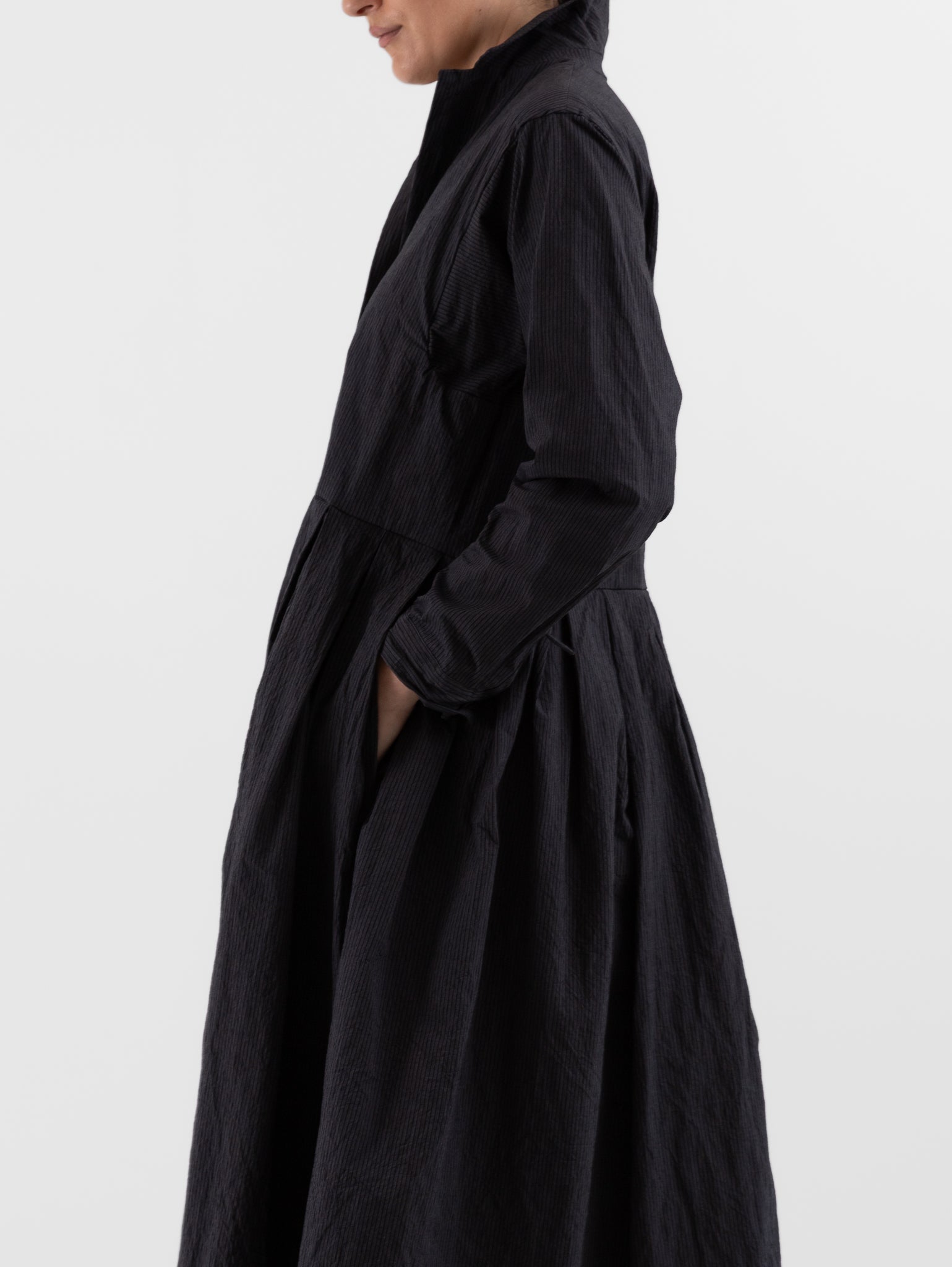Bergfabel Mina Dress in Grey Stripe - BERGFABEL at Worthwhile - shop DRESS